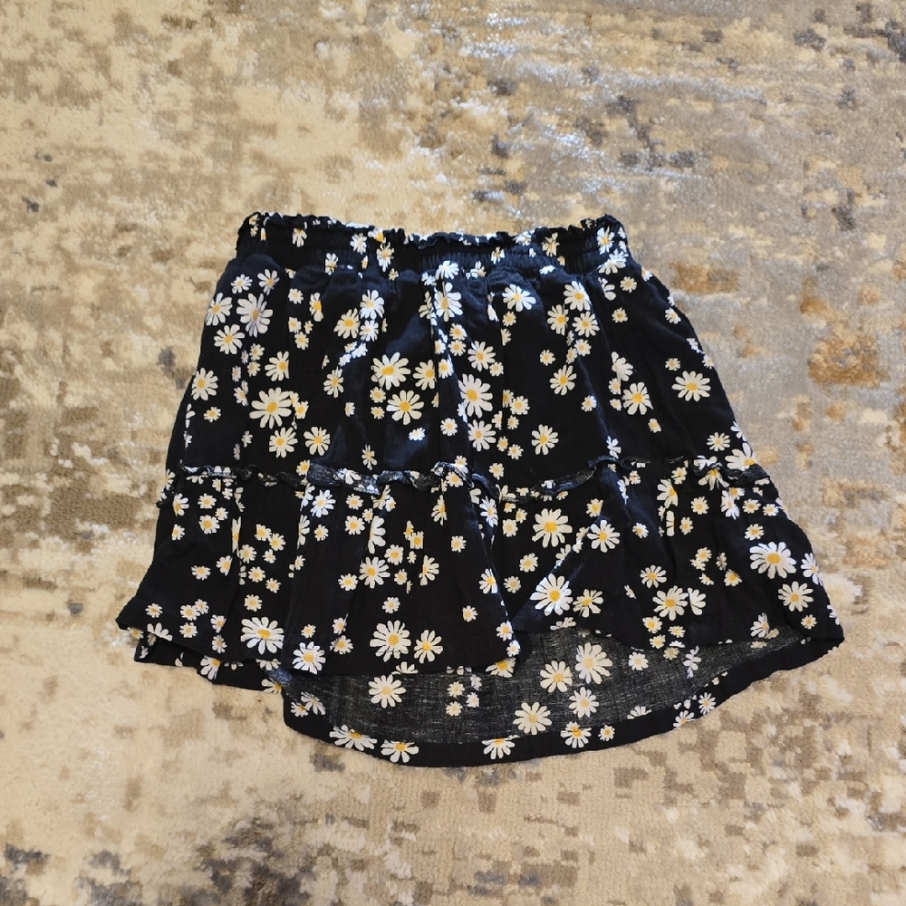 🔵Jumping Beans Black Daisy Mini Skirt